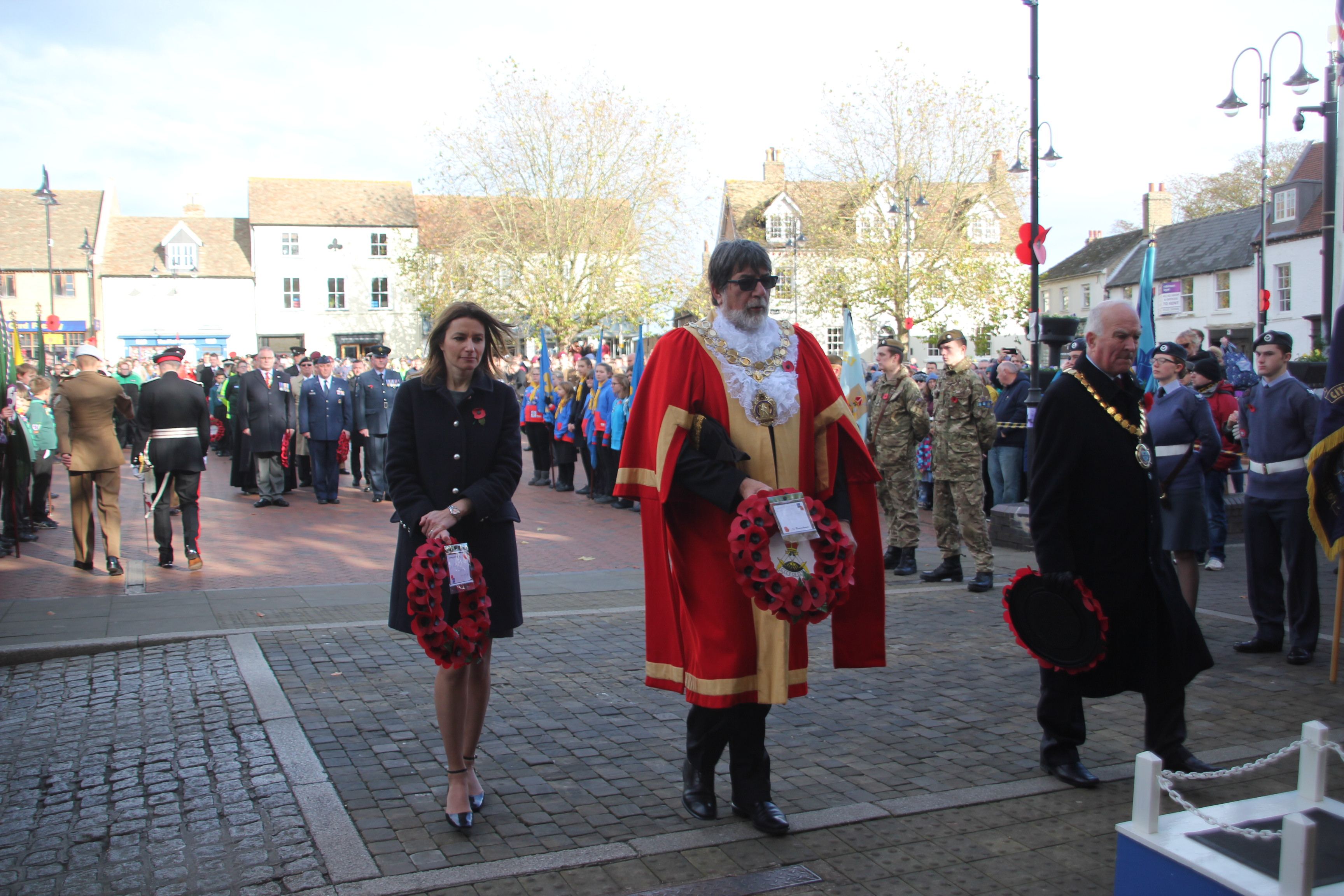 Ely Remembrance Day Annual Parade. Lucy Frazer MP